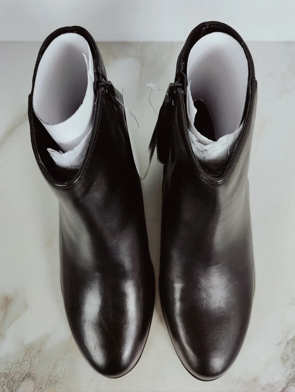 NIB Naturalizer Bay Weatherproof Ankle Boots Booties Black Leather, Sz 8.5